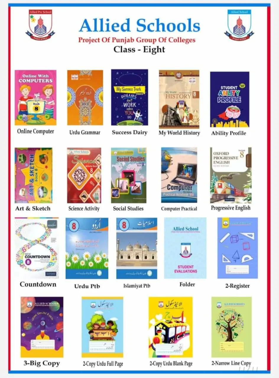 Allied School Class 9 textbooks — Grade 9 curriculum