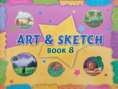 Art Sketch Book 8 Allied Schools textbook cover — official Allied School Class 8 curriculum book