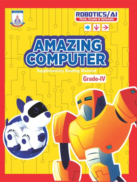 Buy Amazing Computer Class 4 textbook cover — official Allied School Class 4 curriculum book