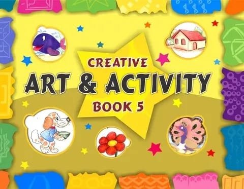 Creative Art And Activity Book 5 textbook cover — official Allied School Class 5 curriculum book