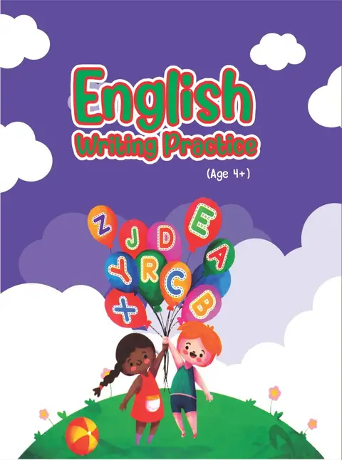 English Writing Practice textbook cover — official Allied School Nursery curriculum book