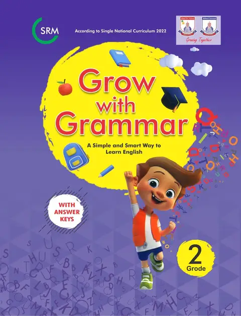 Grow With Grammar Book For Grade 2 textbook cover — official Allied School Class 2 curriculum book