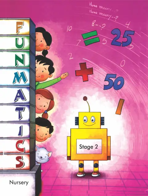 Fun Matics Math Book textbook cover — official Allied School Nursery curriculum book