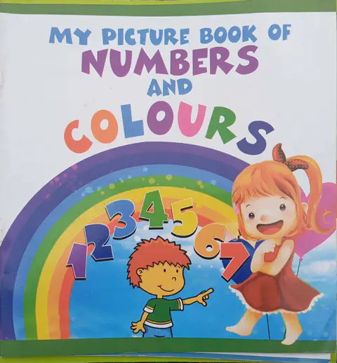 My Picture Book Of Numbers And Colours textbook cover — official Allied School Art & Crafts curriculum book