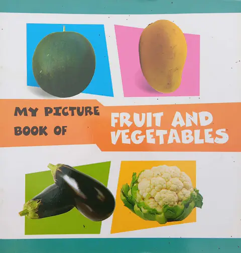 My Picture Book Of Fruit And Vegetables textbook cover — official Allied School Nursery curriculum book