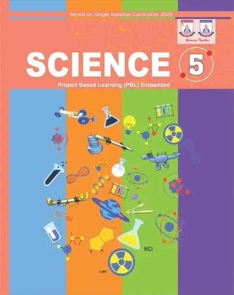 Science Class 5 textbook cover — official Allied School Class 5 curriculum book