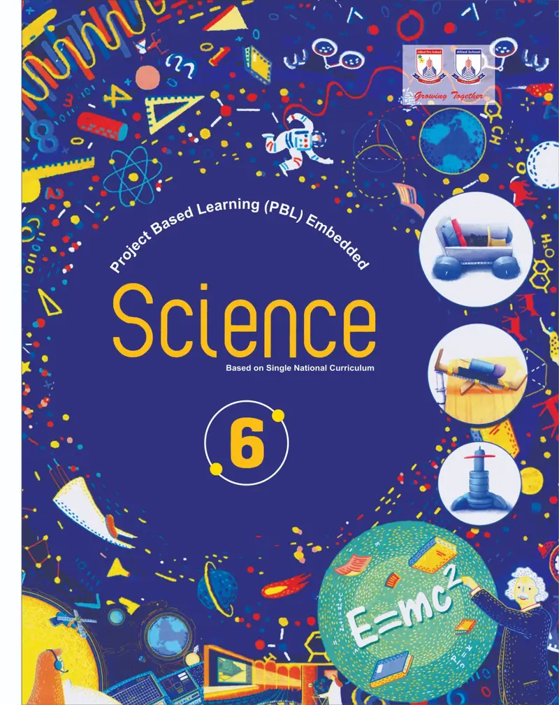 Science Book For Grade 6 textbook cover — official Allied School Class 6 curriculum book
