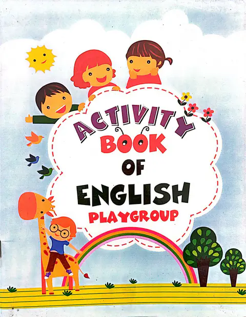 Activity Book Of English Playgroup textbook cover — official Allied School Playgroup curriculum book
