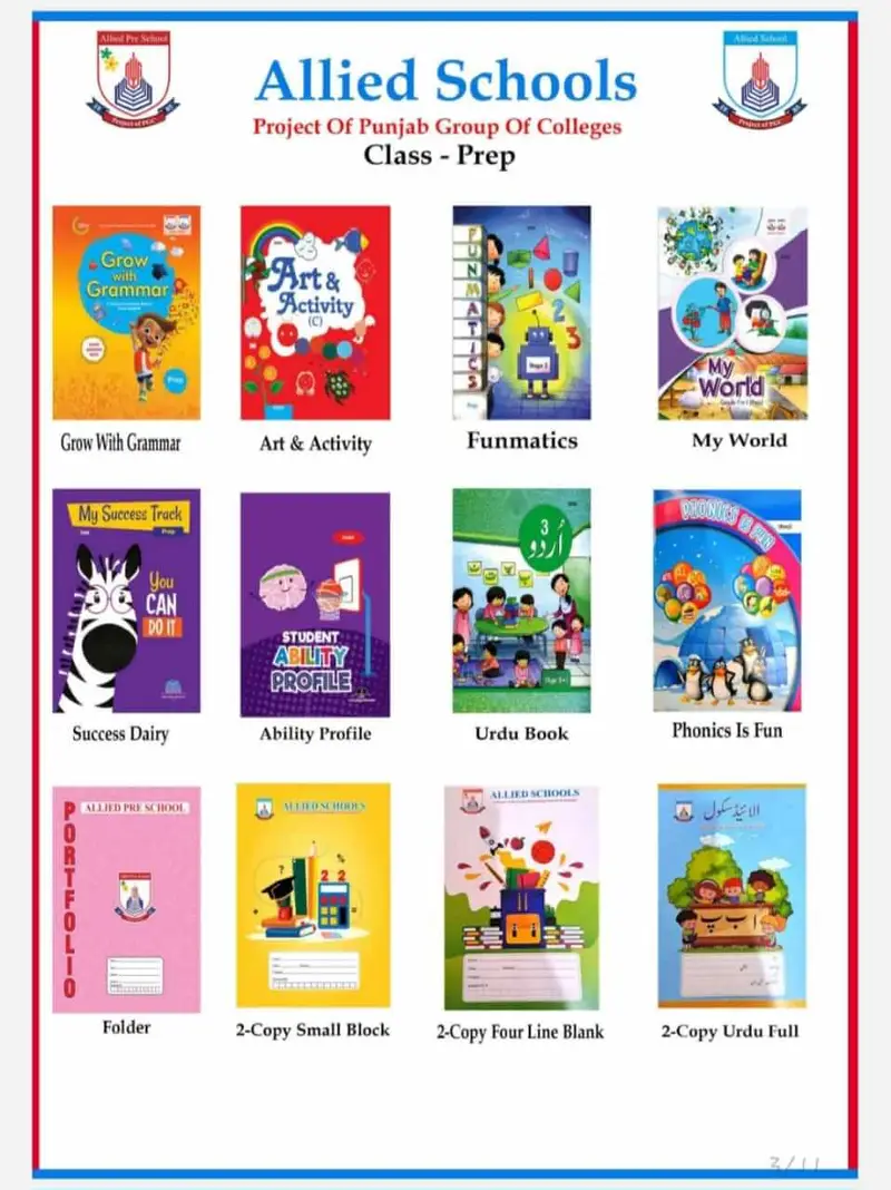 Class Prep Book Pack textbook cover — official Allied School Book Packs curriculum book