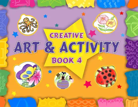 Creative Art And Creativity Book 4 textbook cover — official Allied School Class 4 curriculum book