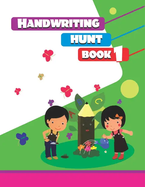 Handwriting Hunt Book For Class 2 textbook cover — official Allied School Class 2 curriculum book