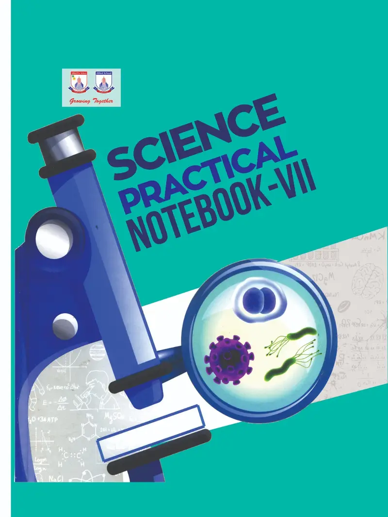 Buy Class 7 Science Practical Notebook Online Allied Schools Grade Vii textbook cover — official Allied School Class 7 curriculum book