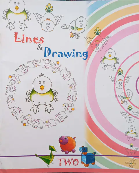 Lines Drawing 2 Allied Schools textbook cover — official Allied School Art & Crafts curriculum book
