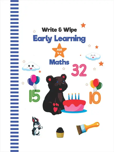 Write And Wipe Early Learning Maths Allied Schools Nursery Class textbook cover — official Allied School Nursery curriculum book