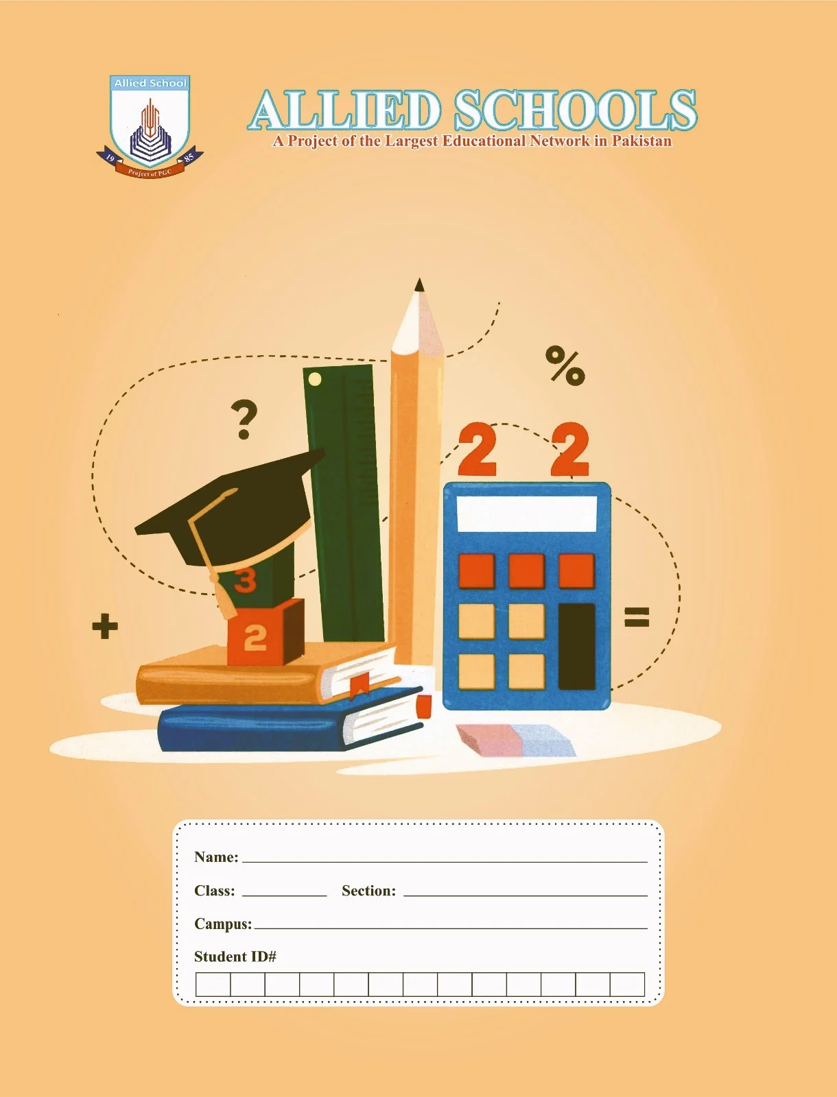 Buy Math Medium Block Copy Online Allied Schools textbook cover — official Allied School Copies & Stationery curriculum book