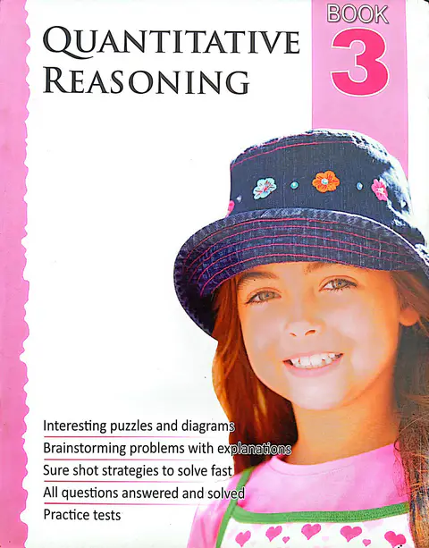 Quantitative Reasoning Book 3 Pink textbook cover — official Allied School Maths curriculum book
