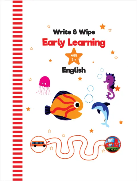 English Write And Wipe textbook cover — official Allied School Playgroup curriculum book
