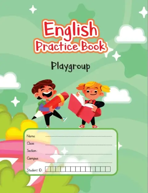 English Practice textbook cover — official Allied School Playgroup curriculum book